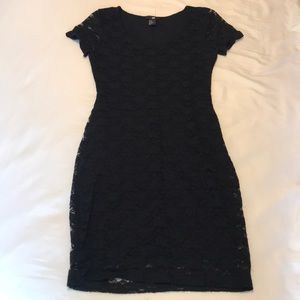 Black Lace Bodycon Dress